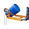 Fasskipper BAUER FD-K mit Kette, Stahl, B 1100 x T 1245 x H 610 mm, orange