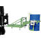 Fasskipper Bauer Typ FD/L, für 110 bis 220 l Fässer, 360 kg, 270° Kippen, mit Handkurbel, Stapleraufnahme, resedagrün RAL 6011