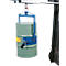 Fasswendezange, Stahl, blau, mit arretierbarer Klammer, für 200 l Stahlfässer, bis 300 kg