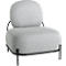 Fauteuil ADMIRAAL, retro-look, B 665 x D 710 x H 770 mm, grijs