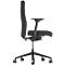 Fauteuil de bureau Dauphin to-strike work comfort pro, avec accoudoirs, mécanisme synchrone, assise profilée, noir
