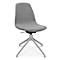 Fauteuil de conférence Topstar Sitness Life 1.1, pivotant/assis réglable en hauteur, sans accoudoirs, L 460 x P 390 x H 450-480 mm, piétement 4 branches, alu mat &amp; tissu, h.gris
