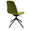 Fauteuil de conférence Topstar Sitness Life 1.1, pivotant/assis réglable en hauteur, sans accoudoirs, L 460 x P 390 x H 450-480 mm, piétement 4 branches, alu noir mat &amp; tissu, jaune