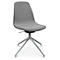 Fauteuil de conférence Topstar Sitness Life 1.1, pivotant/assis réglable en hauteur, sans accoudoirs, L 460 x P 390 x H 450-480 mm, piétement 4 branches, alu poli &amp; tissu, h.gris