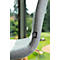 Fauteuil de conférence Topstar Sitness Life 1.1, pivotant/assis réglable en hauteur, sans accoudoirs, L 460 x P 390 x H 450-480 mm, piétement 4 branches, alu poli &amp; tissu, h.gris