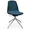 Fauteuil de conférence Topstar Sitness Life 1.1, pivotant/assis réglable en hauteur, sans accoudoirs, L 460 x P 390 x H 450-480 mm, piétement 4 branches, aluminium poli &amp; tissu, pétrole