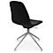 Fauteuil de conférence Topstar Sitness Life 1.1, pivotant/assis réglable en hauteur, sans accoudoirs, L 460 x P 390 x H 480-510 mm, piétement 4 branches, acier chromé &amp; tissu, noir
