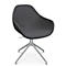 Fauteuil de conférence Topstar Sitness Life 2.0, pivotant/assis réglable en hauteur, accoudoirs, L 450 x P 390 x H 440-470 mm, piétement 4 branches, alu mat &amp; tissu, anthr.