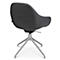Fauteuil de conférence Topstar Sitness Life 2.0, pivotant/assis réglable en hauteur, accoudoirs, L 450 x P 390 x H 440-470 mm, piétement 4 branches, alu mat &amp; tissu, anthr.