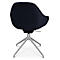 Fauteuil de conférence Topstar Sitness Life 2.0, pivotant/assis réglable en hauteur, accoudoirs, L 450 x P 390 x H 440-470 mm, piétement 4 branches, alu mat &amp; tissu, d.bleu