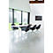Fauteuil de conférence Topstar Sitness Life 2.0, pivotant/assis réglable en hauteur, accoudoirs, L 450 x P 390 x H 440-470 mm, piétement 4 branches, alu mat &amp; tissu, pétrole