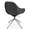 Fauteuil de conférence Topstar Sitness Life 2.0, pivotant/assis réglable en hauteur, accoudoirs, L 450 x P 390 x H 440-470 mm, piétement 4 branches, alu poli &amp; tissu, anthr.