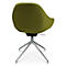 Fauteuil de conférence Topstar Sitness Life 2.0, pivotant/assis réglable en hauteur, accoudoirs, L 450 x P 390 x H 440-470 mm, piétement 4 branches, alu poli &amp; tissu, jaune