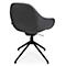 Fauteuil de conférence Topstar Sitness Life 2.0, pivotant/assis réglable en hauteur, accoudoirs, L 450 x P 460 x H 440-470 mm, piétement 4 branches, alu noir mat &amp; tissu, anthr.