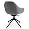 Fauteuil de conférence Topstar Sitness Life 2.0, pivotant/assis réglable en hauteur, accoudoirs, L 450 x P 460 x H 440-470 mm, piétement 4 branches, alu noir mat &amp; tissu, h.gris