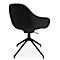 Fauteuil de conférence Topstar Sitness Life 2.0, pivotant/assis réglable en hauteur, accoudoirs, L 450 x P 460 x H 440-470 mm, piétement 4 branches, alu noir mat &amp; tissu, noir