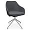 Fauteuil de conférence Topstar Sitness Life 2.1, pivotant/assis réglable en hauteur, accoudoirs, L 350-480 x P 460 x H 460-490 mm, piétement 4 branches, alu mat &amp; tissu, anthr.