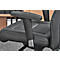 Fauteuil de direction Topstar Sitness Director, avec accoudoirs, mécanisme synchronisé 3D, siège plat, cuir véritable, noir