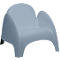 Fauteuil DUMBO - polypropeen - met geïntegreerde armleuningen - stapelbaar tot 4 stuks - blauw - set van 4 stuks