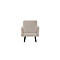 Fauteuil meet® by Paperflow LISBOA revêtement en similicuir blanc résistant aux désinfectants, piétement noir, L 710 x P 815 x H 830 mm