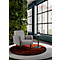 Fauteuil meet® by Paperflow LISBOA, revêtement en similicuir gris résistant aux désinfectants, piétement noir, L 710 x P 815 x H 830 mm
