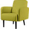 Fauteuil meet® by Paperflow LISBOA, revêtement en similicuir vert résistant aux désinfectants, piétement noir, L 710 x P 815 x H 830 mm