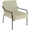 Fauteuil meet® by Paperflow MEDSO Klassik M, rembourré, assise interchangeable, L 580 x P 743 x H 736 mm, tissu et acier, vert/noir mat