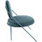 Fauteuil Meet by Paperflow Saturne, L 700 x P 730 x H 880 mm, velours, bleu/bleu