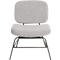 Fauteuil Paperflow Curve, industrieel ontwerp, polyester bekleding, stalen &amp; multiplex frame, B 570 x D 710 x H 755 mm, grijs
