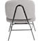 Fauteuil Paperflow Curve, industrieel ontwerp, polyester bekleding, stalen &amp; multiplex frame, B 570 x D 710 x H 755 mm, grijs