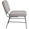 Fauteuil Paperflow Curve, industrieel ontwerp, polyester bekleding, stalen &amp; multiplex frame, B 570 x D 710 x H 755 mm, grijs