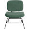 Fauteuil Paperflow Curve, industrieel ontwerp, polyester bekleding, stalen &amp; multiplex frame, B 570 x D 710 x H 755 mm, groen