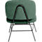 Fauteuil Paperflow Curve, industrieel ontwerp, polyester bekleding, stalen &amp; multiplex frame, B 570 x D 710 x H 755 mm, groen