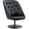 Fauteuil pivotant Paperflow SCOOP, mousse de polyuréthane, jusqu'à 120 kg, acier &amp; polyester, noir &amp; anthracite