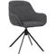 Fauteuil pivotant Paperflow SIRA, mousse de polyuréthane, jusqu'à 120 kg, acier &amp; polyester, noir &amp; anthracite