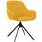Fauteuil pivotant Paperflow SIRA, mousse de polyuréthane, jusqu'à 120 kg, acier &amp; polyester, noir &amp; jaune