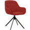 Fauteuil pivotant Paperflow SIRA, mousse de polyuréthane, jusqu'à 120 kg, acier &amp; polyester, noir &amp; rouge