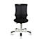 Fauteuil pivotant pour enfant S'neaker, sans accoudoirs, siège en auge, dossier en maille 3D, gris foncé/noir/blanc