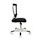 Fauteuil pivotant pour enfant S'neaker, sans accoudoirs, siège en auge, dossier en maille 3D, gris foncé/noir/blanc