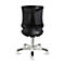 Fauteuil pivotant pour enfant S'neaker, sans accoudoirs, siège en auge, dossier en maille 3D, gris foncé/noir/blanc
