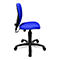 Fauteuil pivotant pour enfant Topstar High S'cool, sans accoudoirs, assise galbée, dossier en maille 3D, bleu/noir