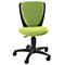 Fauteuil pivotant pour enfant Topstar High S'cool, sans accoudoirs, assise galbée, dossier en maille 3D, vert/noir