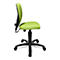 Fauteuil pivotant pour enfant Topstar High S'cool, sans accoudoirs, assise galbée, dossier en maille 3D, vert/noir