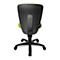 Fauteuil pivotant pour enfant Topstar High S'cool, sans accoudoirs, assise galbée, dossier en maille 3D, vert/noir