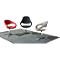 Fauteuil pivotant SAMBA, capacité de charge jusqu'à 200 kg, fauteuil, rouge