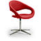 Fauteuil pivotant SAMBA, capacité de charge jusqu'à 200 kg, fauteuil, rouge