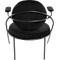 Fauteuil Saturne Meet by Paperflow - 1 place - avec accoudoirs - l. 700 x P 730 x H 880 mm - tube d'acier noir