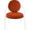 Fauteuil Saturne Meet by Paperflow - 1 zits - B 700 x D 730 x H 880 mm - stalen buis wit - fluweel oxido