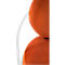 Fauteuil Saturne Meet by Paperflow - 1 zits - B 700 x D 730 x H 880 mm - stalen buis wit - fluweel oxido