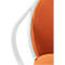 Fauteuil Saturne Meet by Paperflow - 1 zits - B 700 x D 730 x H 880 mm - stalen buis wit - fluweel oxido